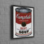 Affiche en toile de coton boho-Inspired 3D Campbell's Soup pour cuisine moderne, idéale pour Noël