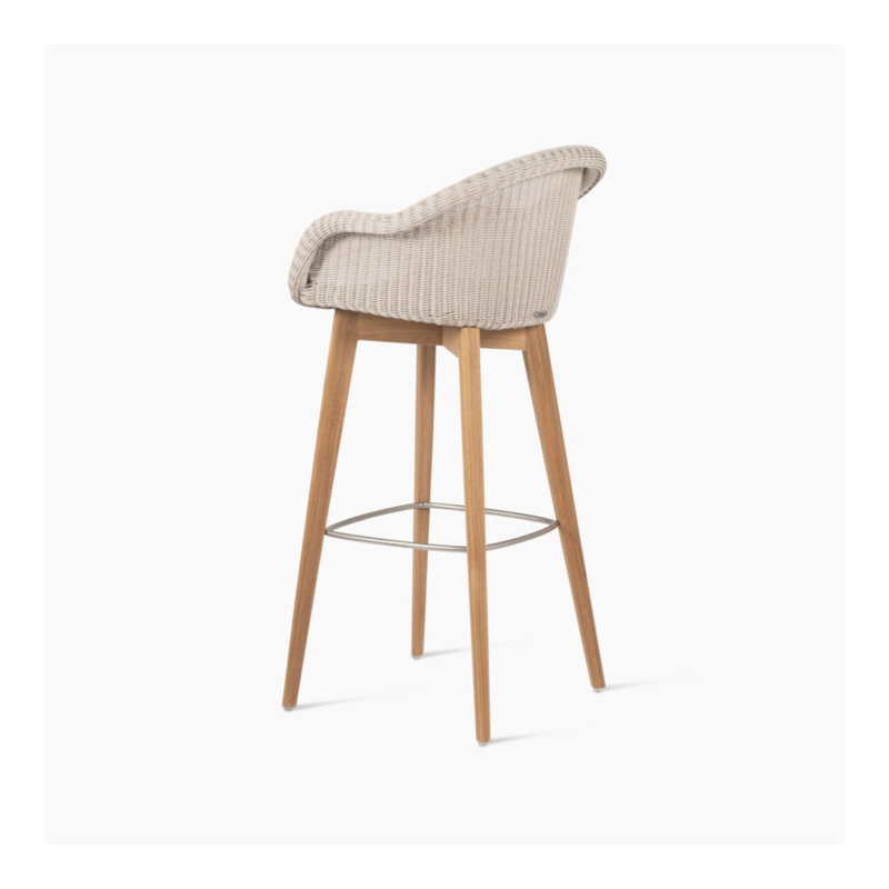 Edgard Outdoor Bar Stool, Old Lace
