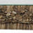 Brown Driftwood Handmade Stacked Collage Living Room Coffee Table with Tempered Glass Top and Pedestal Base, 49" x 30" x 17"