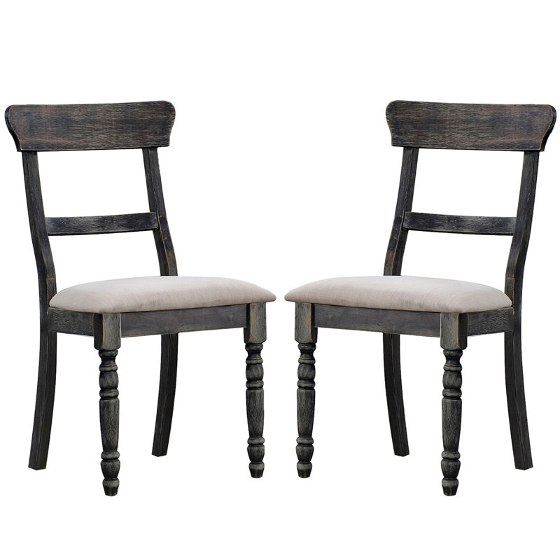 Ensemble de 2 chaises de salle à manger avec coussin de siège rembourré