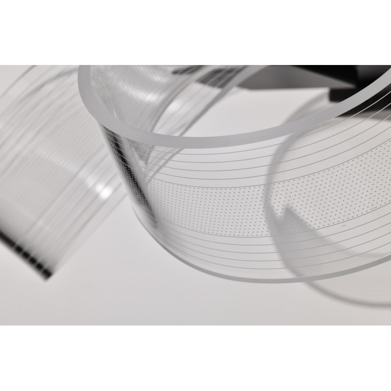 Saniye - 21 Inch LED Flush Mount - Matte Black - Silk Screened Acrylic Lens