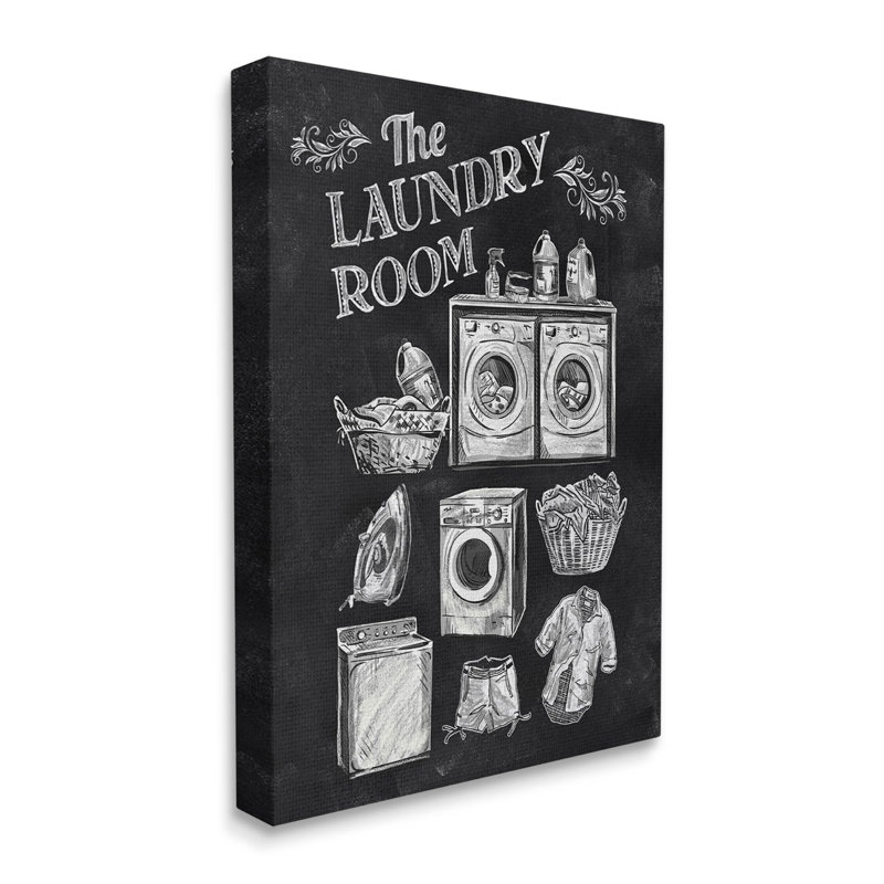 "Laundry Room", art mural sur toile par Conrad Knutsen, H 20 po x l 16 po x P 1,5 po, Toile tendue