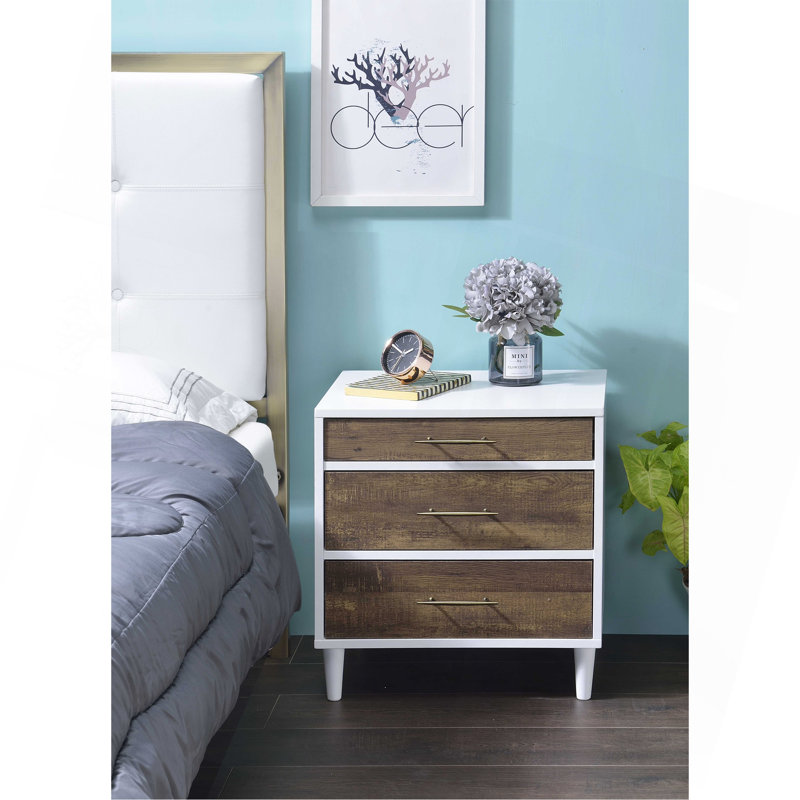 Table d'appoint polyvalente en bois avec plusieurs tiroirs pour un rangement amélioré