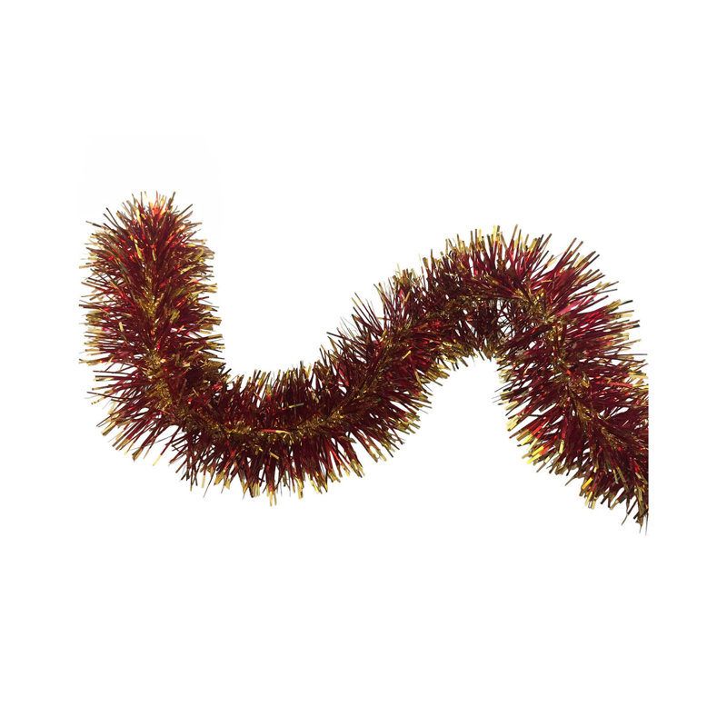 7cm Faux Garland, Red/Gold