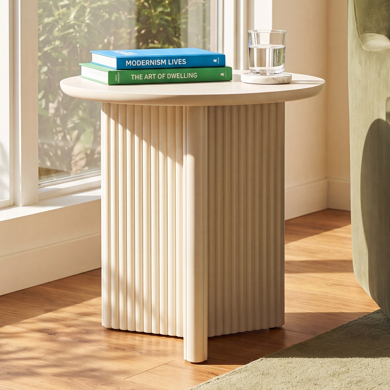 Odeon End Table, Pearl