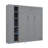 Full-Size Murphy Wall Bed Featuring Functional Shelves, Closet & Subtle LED Lighting-469050353-469050350