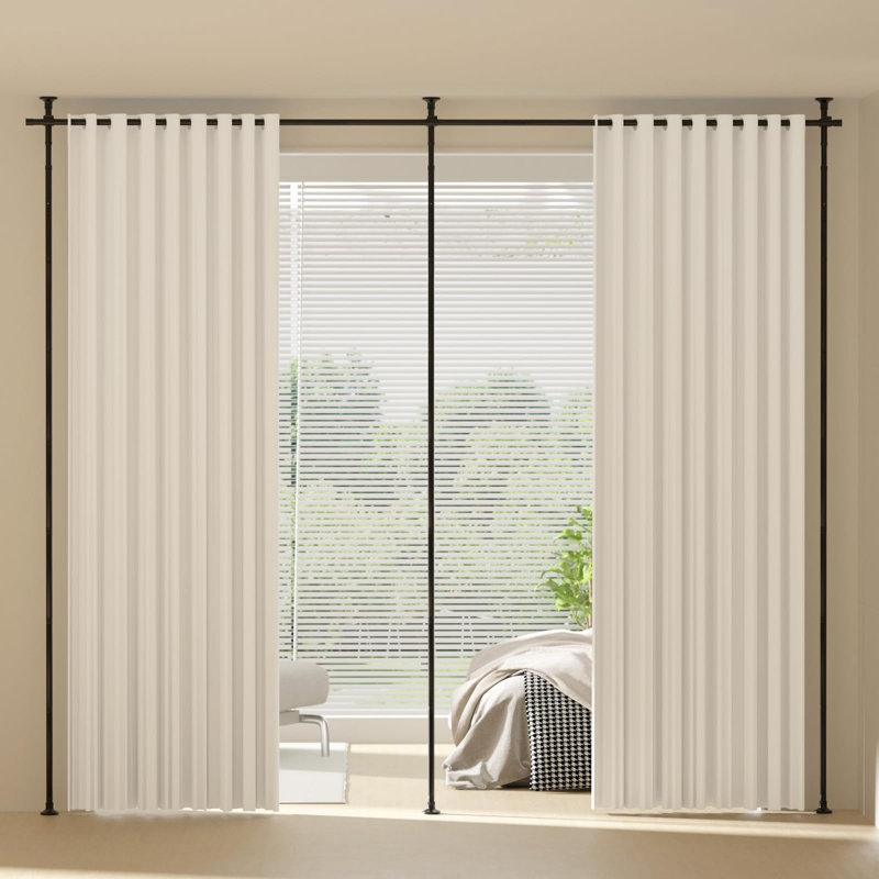 Room Divider Curtain Rod, 300cm H x 290cm W x 2.54cm D