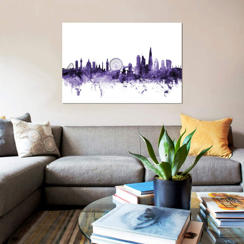 «London, England Skyline I» par Michael Tompsett, impression sur toile tendue, 12 po x 18 po x 1,5 po, Toile tendue