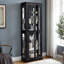 Vitrine lumineuse en verre, armoire de rangement pour le salon, cuisine