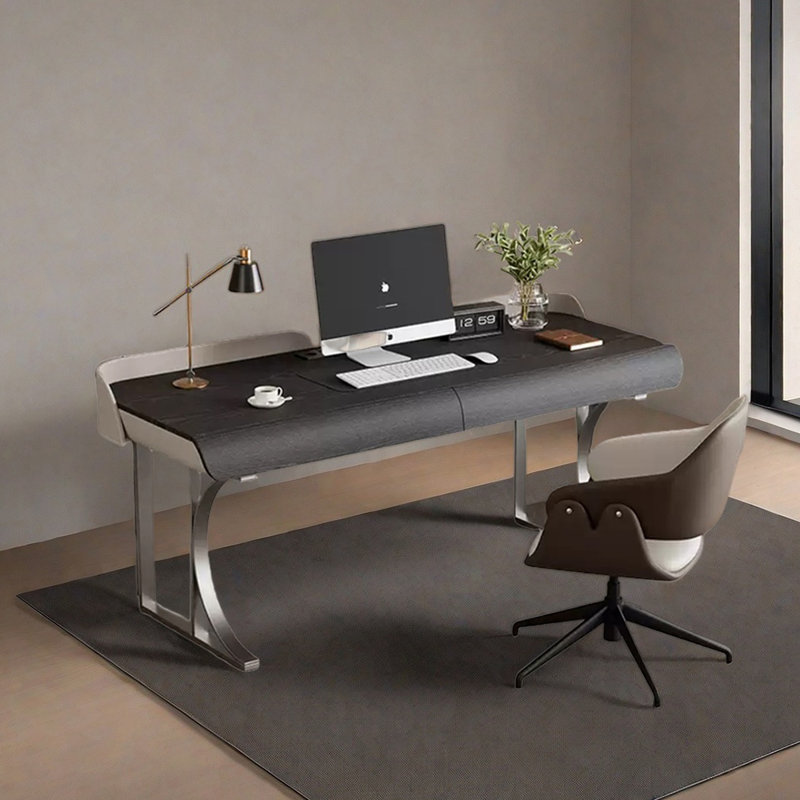 Ehrhardt, 29.53" H x 55.12" W x 27.56" D, Black/Gray