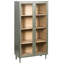 Glass Display Cabinet TINGLEDALE 80 cm Green