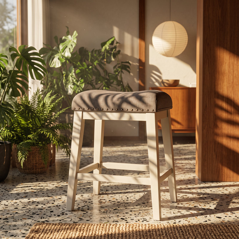 24 " H Linen Upholstered Side Chair