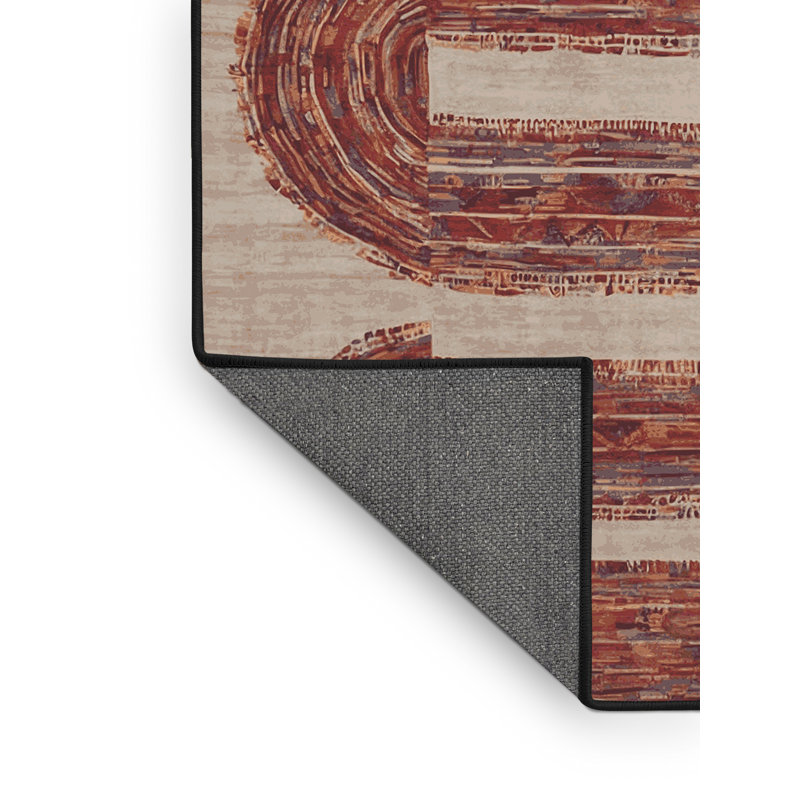 Tapis brun soyeux et moelleux, Rectangle 2 pi x 3 pi