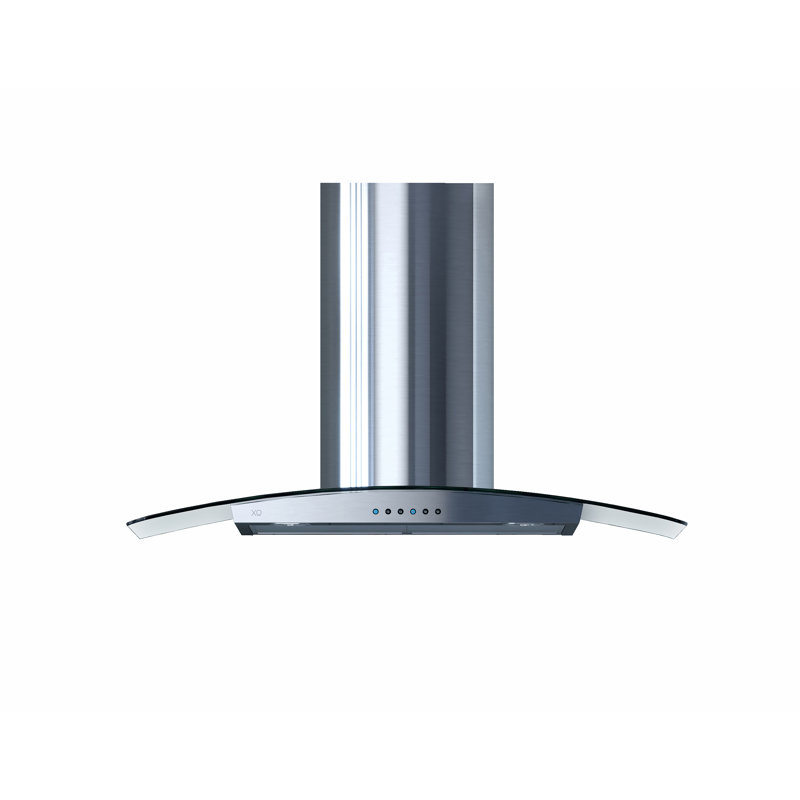 30" 600 CFM Convertible Wall Mount Range Hood in Silver with Nightlight