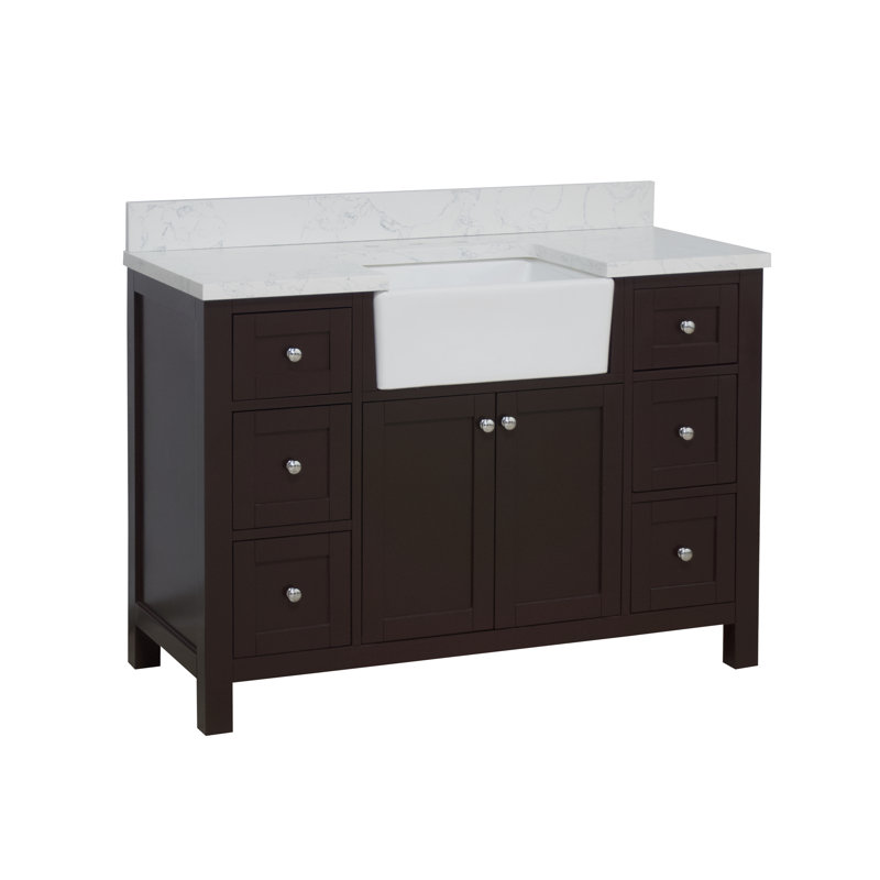 Yorkshire 48" W Single Bathroom Vanity, Chocolate