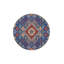Tapis bleu lavable à motifs tissés-1154403982