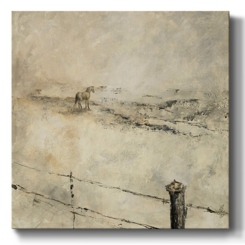 Vauge Fence-Gallery Wrapped Canvas, 24" H x 24" W x 1.5" D