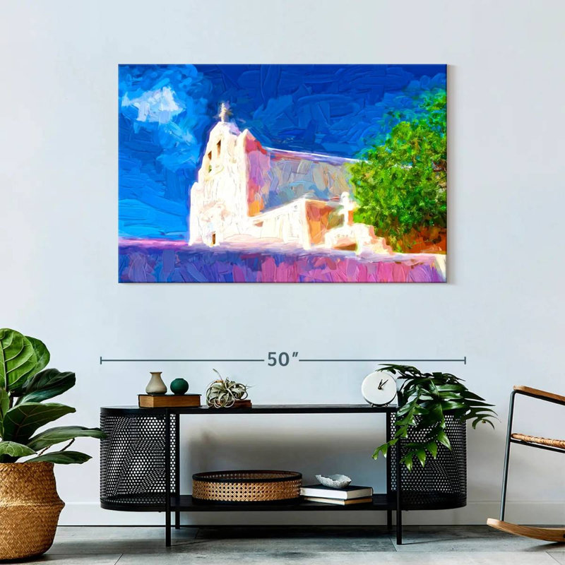 Adella Adobe Church, 30" H x 45" W