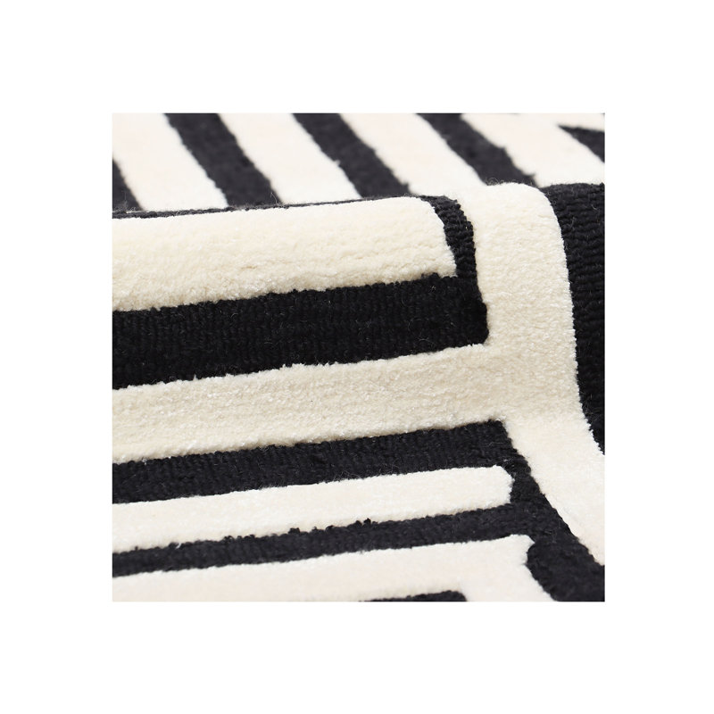 Tapis en laine touffeté à la main Abstractions, Rectangle 9 pi x 12 pi