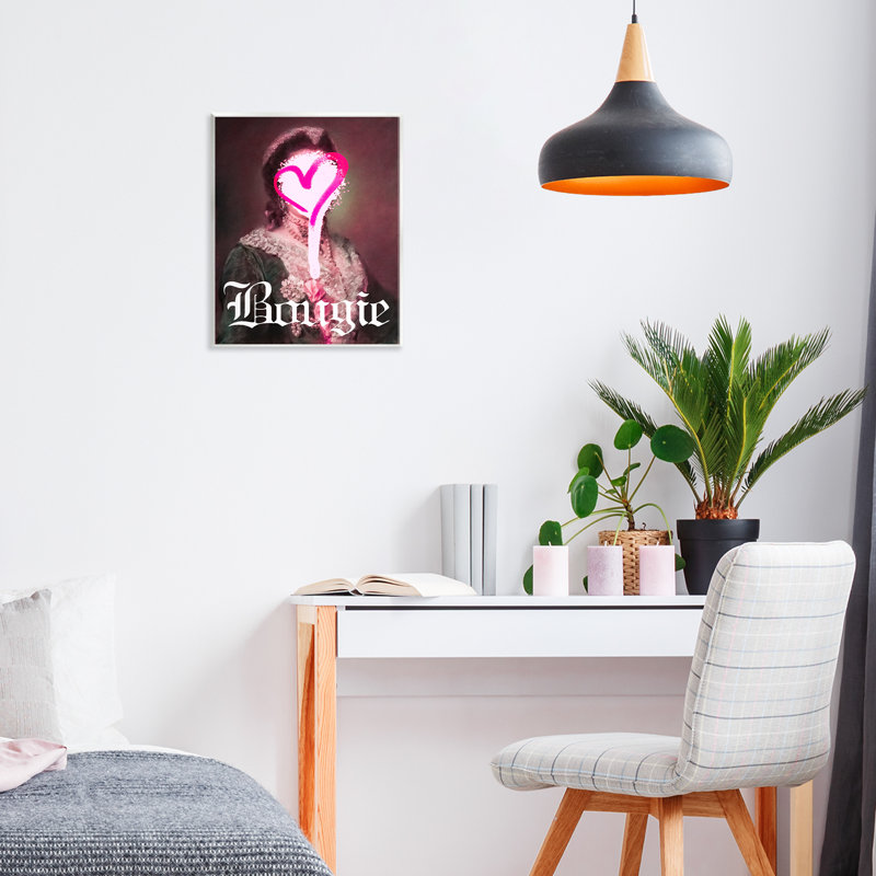 Plaque murale Bougie, portrait classique, par Lil 'Rue