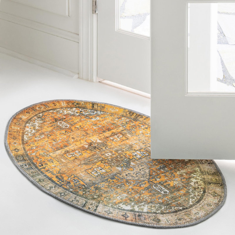 Oppie Moroccan Indoor Rug, Oval 2' x 3'1"