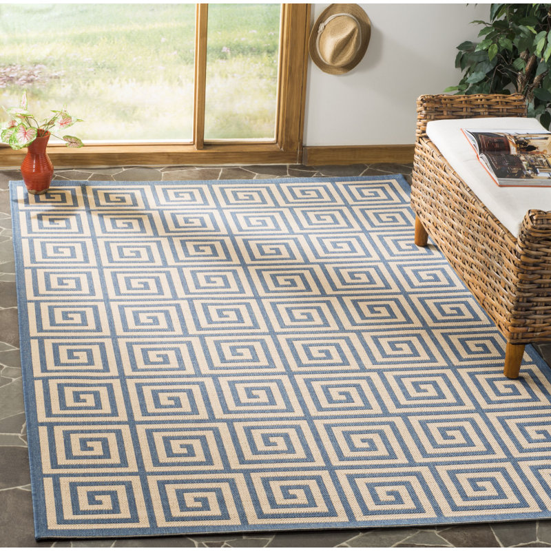 Gowanus 100 Performance Geometric Indoor/Outdoor Area Rug, Rectangle 5'3" X 7'6"