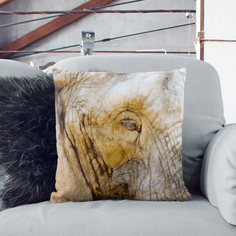 Square Cushion, Black, 40cm H x 40cm W x 15cm D