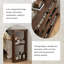 86.61"Simple solid wood chest of drawers and dressing table in one piece-1984631515