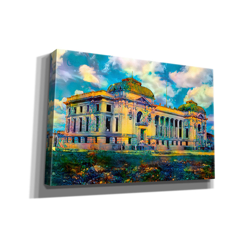 «Mexico Antiguo Edificio De Correos De Veracruz» par Pedro Gavidia, art mural sur toile, 60 po x 40 po, 40" H x 60" W