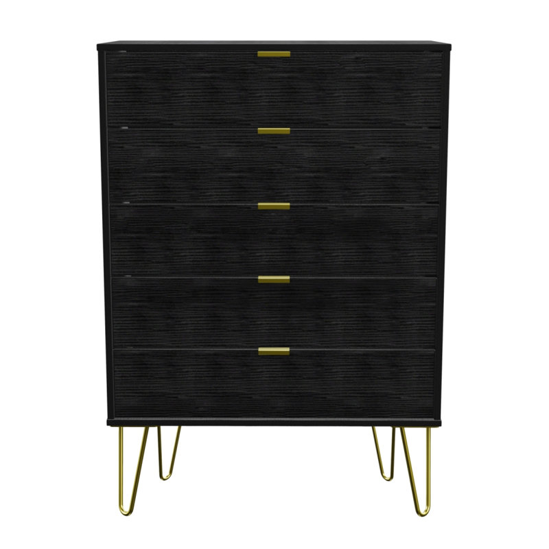 Fully Assembled Myakka 5 Drawer 76.5Cm W Chest of Drawers