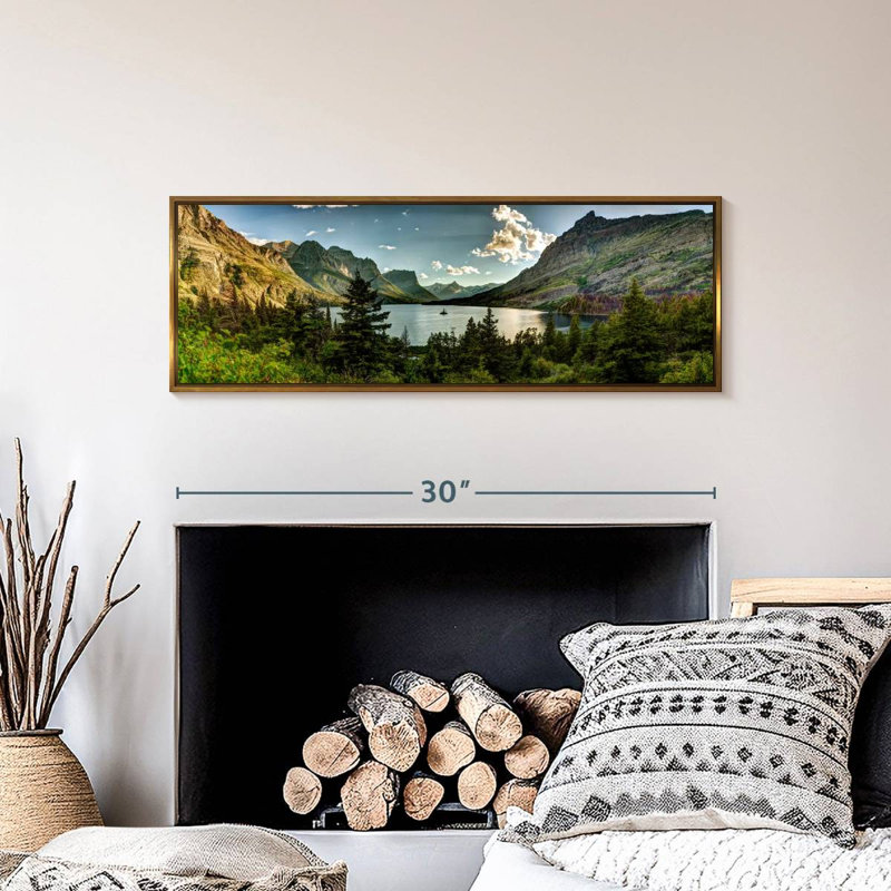 Montana, Montana, Cadre flottant doré, 31" X 11"