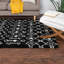 Tapis noir / blanc à motif géométrique Griego-1374291635
