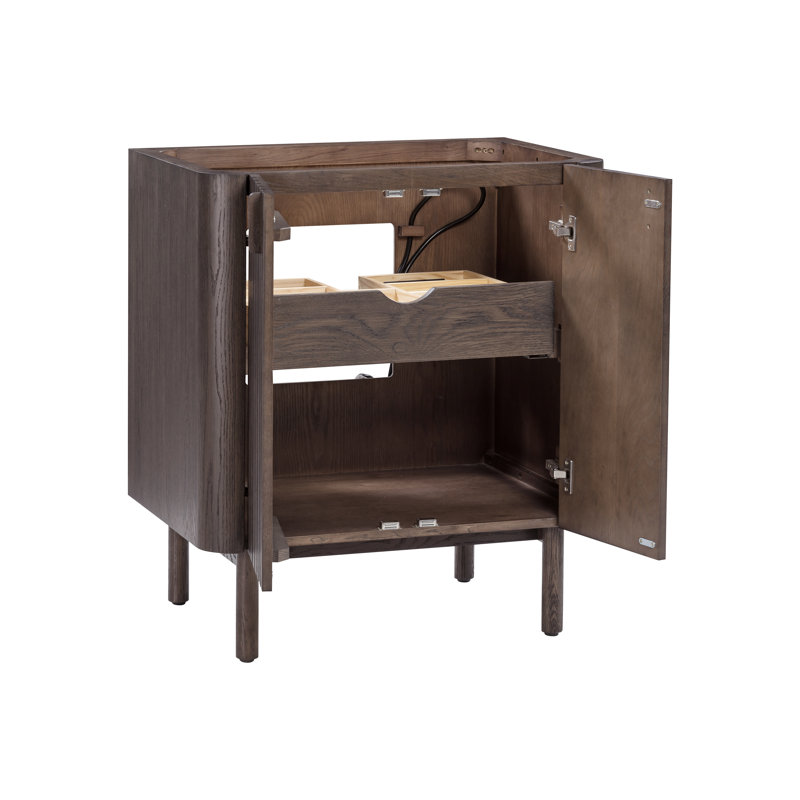 Base de meuble-lavabo simple 30 po Blakely, Brun