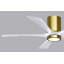 Irene Flushmount Light Kit 5 Blade LED Ceiling Fan-327028477-326228178-400726664