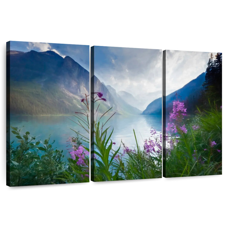 Alvord Lake Louise Blooms, H 36 po x l 57 po