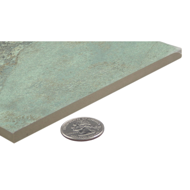 Mizzoni 6 In. X 6 In. Matte Porcelain Floor And Wall Tile (6.29 Sq. Ft./Case), Teal