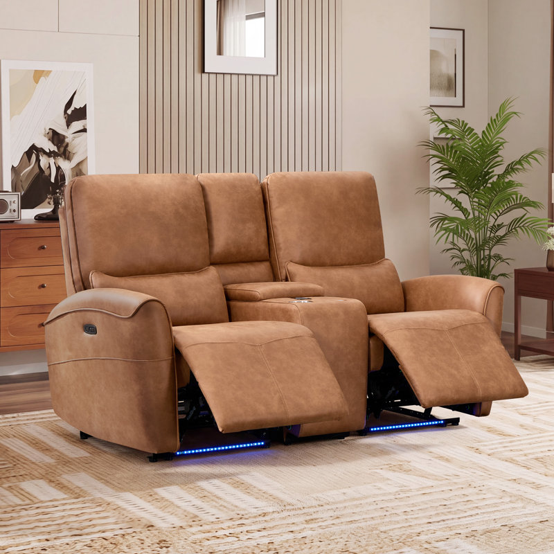 Causeuse inclinable 70 po, Brown