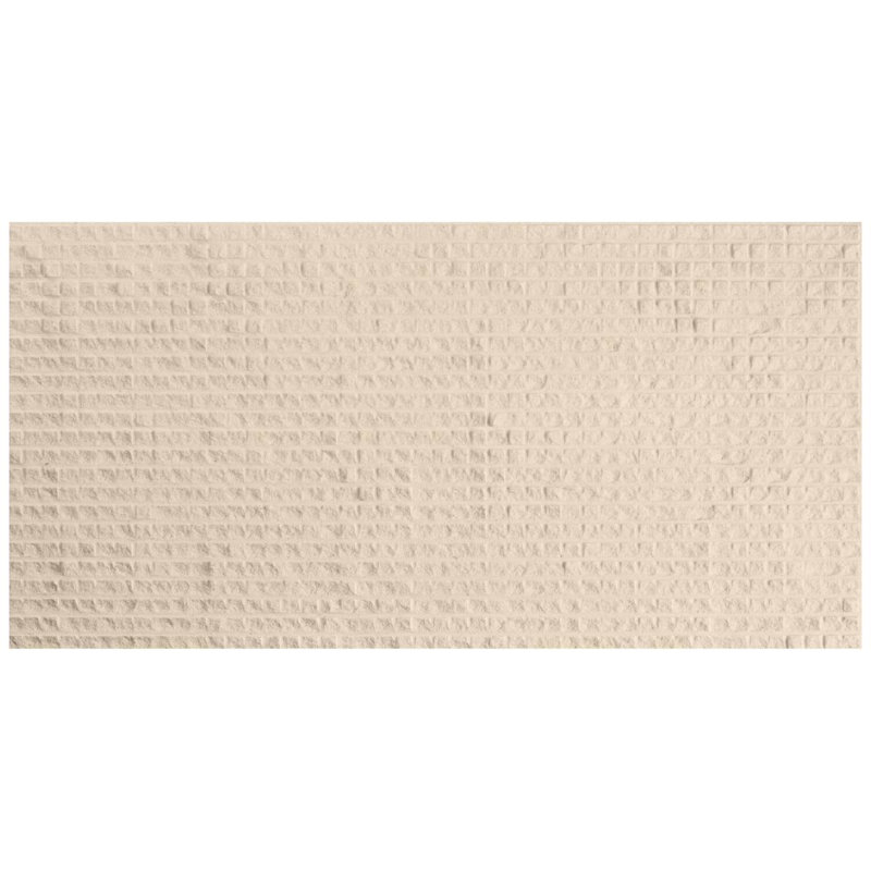 Rakestone 12x24 3D Honed Limestone Stone Tile, Cube 3D, Limestone, Wooden Beige