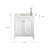 Queen 30" Sink Carrara Engineered Marble Countertop Bath Vanity with Mirror-1934771484