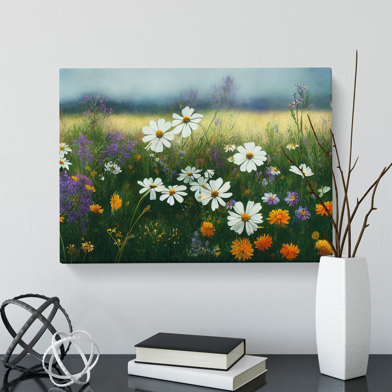 Epic Wildflowers Floral - Wrapped Canvas, 35cm H x 50cm W x 3cm D