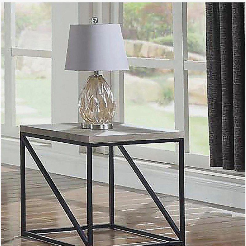 Sonoma Grey Square End Table