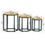Ensemble de 3 tables de bout He X Agan