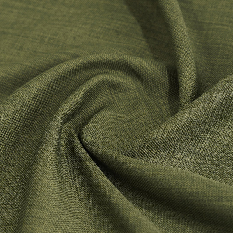 Oneridge Room Darkening Faux Linen Single Curtain Panel, 50" W x 84" L, Tuscany Green