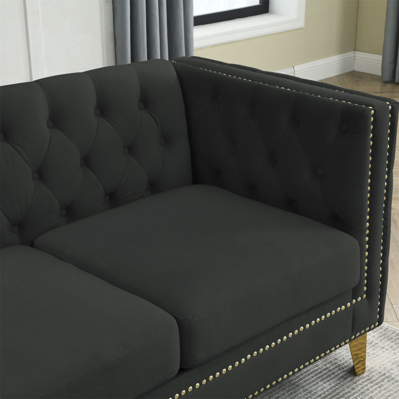 Ensemble de canapé luxueux en velours pour le confort et le style, idéal pour n'importe quelle pièce