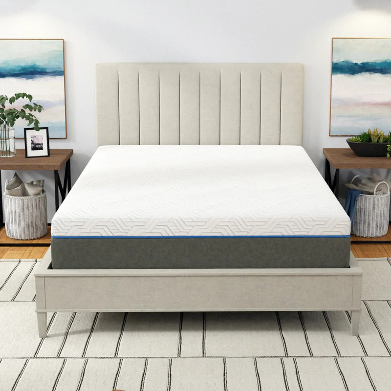 Potrero 12-Inch Firm Gel Air Foam Mattress Standard Size, Breathable, Zip-off Cover, Low Motion Transfer, Queen