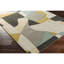 Tapis gris / kaki / bleu sarcelle en laine touffeté à la main Gaye-215499668