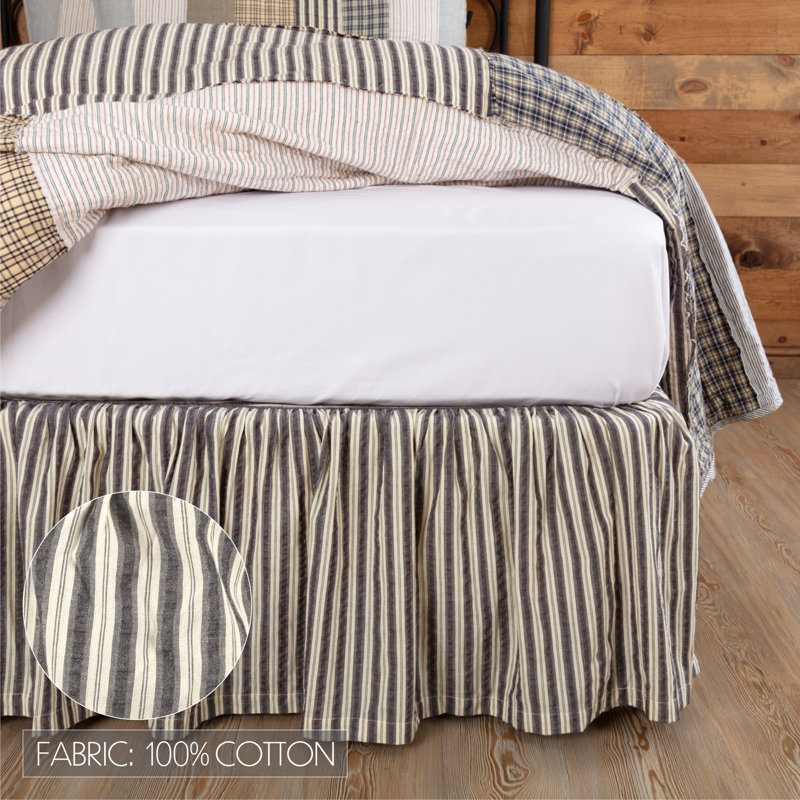 Ashmont Twin Cotton Bed Skirt with Split Corner