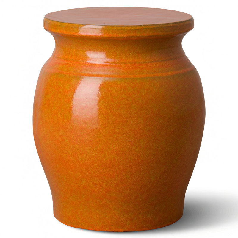 Koji Garden Stool, Bright Orange