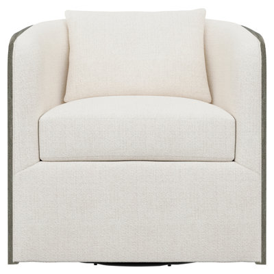 Eliot Upholstered Swivel Barrel Chair
