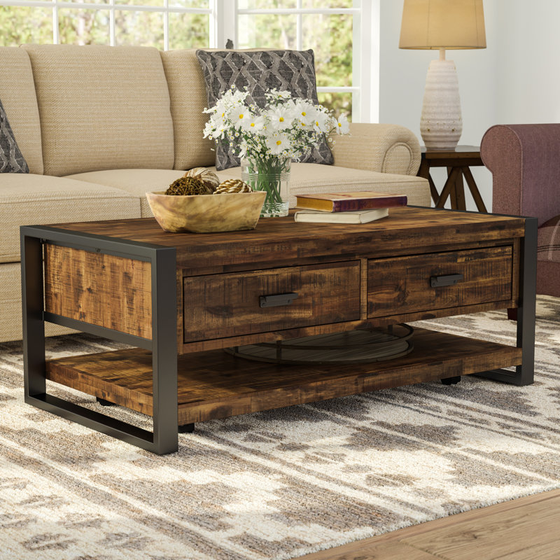 Gillianna Solid Wood Top Single Coffee Table